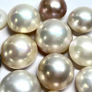 ●マベパール20点おまとめ●m 約11.5-17.2mm 40g/200ct pearl パール 半円真珠 ジュエリー jewelry 裸石 宝石 ①の画像3