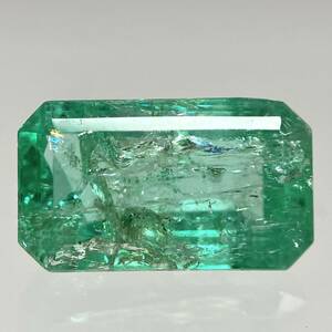 ●天然エメラルド1.438ct●m 約9.2×5.3mmソーティング付 ルース 裸石 宝石 ジュエリーjewerly emerald DE0