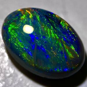 遊色効果!!●天然ブラックオパール0.630ct●m 約7.1×5.0mm ルース 裸石 宝石 ジュエリー jewerly black opal