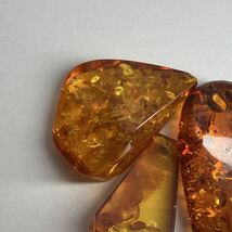 ★天然琥珀3点おまとめ200ct★m ルース 裸石 宝石 ジュエリー jewelry amber アンバー_画像2