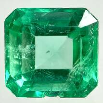 ●天然エメラルド0.488ct●m 約4.8×4.6mmソーティング付 ルース 裸石 宝石 ジュエリーjewerly emerald テ DE0_画像1