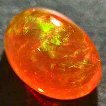 遊色効果!!●天然ファイアオパール1.888ct●m 約10.0×7.1mm ルース 裸石 宝石 ジュエリー jewelry fire opal DA0/DA0_画像1