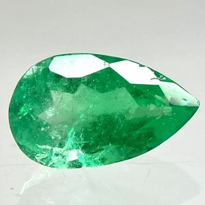 ●天然エメラルド0.798ct●m 約7.8×4.7mmソーティング付 ルース 裸石 宝石 ジュエリーjewerly emerald