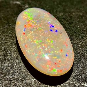 遊色効果!!★天然オパール5.785ct★M 19.6×11.6mm ルース 裸石 opal 宝石 ジュエリー jewerly ソーティング付 