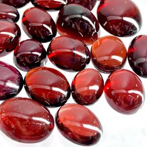 ●天然ガーネット19点おまとめ100ct●j ルース 裸石 宝石 ジュエリー garnet ロードライトガーネット jewelry 柘榴石 カボション ③