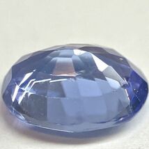 ★天然タンザナイト0.882ct★M約6.8×5.1mm ルース 裸石 tanzaniteゾイサイトソーティング付き 宝石 ジュエリー_画像2