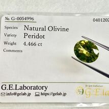 ★天然ペリドット4.466ct★m 約12.0×9.9mm ルース 裸石 宝石 ジュエリー jewelry peridot _画像3