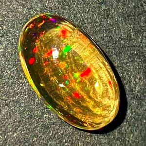 遊色効果！！★天然ファイアオパール3.091ct★j 13.3×7.6mm ルース 裸石 opal 宝石 ジュエリー jewerly ソーティング付