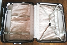 【中古 ジャンク】キャリーケース スーツケース Boarding 鍵部分のストッパーの片方が壊れてます。旅行バッグに。_画像9