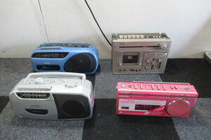 棚4.B1483 ラジオカセット MARARNTZ/CRS-2800、SANYO/U4-A55（L）、KOIZUMI /SAD-1208、TOSHIBA RT-F33 、4点セツト 現状品 　