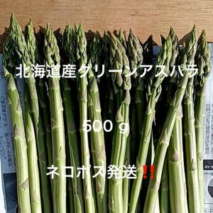 北海道産グリーンアスパラ 500ｇ 無農薬！