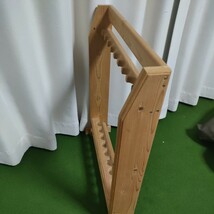 中古　木製　ロッドスタンド　９本タイプ　_画像4