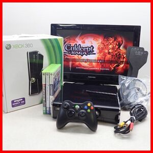  рабочий товар XBOX360S корпус Model 1439 250GB + Culdcept Saga и т.п. soft 3шт.@ совместно комплект Microsoft Microsoft с ящиком [20