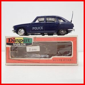 ☆ダイヤペット No.13 ルノー 16 ポリスカー RENAULT 16 POLICECAR Diapet SABLON YONEZAWA TOYS 【10の画像1