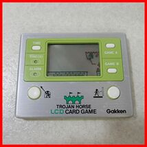 動作品 LSIゲーム LCD CARD GAME トロイの木馬 TROJAN HORSE 学研 Gakken 箱付【PP_画像2