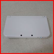 Newニンテンドー3DSLL 本体 RED-001 パールホワイト Nintendo 任天堂 箱説付 ジャンク【10_画像2