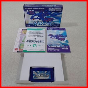 ☆動作保証品 GBA ゲームボーイアドバンス ポケットモンスター サファイア ポケモン Pokemon 任天堂 Nintendo 箱説付【PP