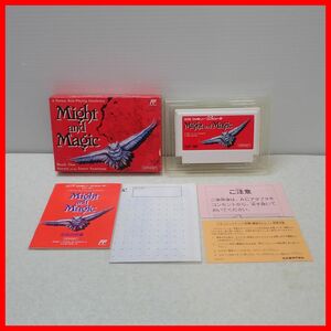 ◇動作保証品 FC ファミコン Might and Magic マイト アンド マジック GAKKEN 学研 箱説付【PP