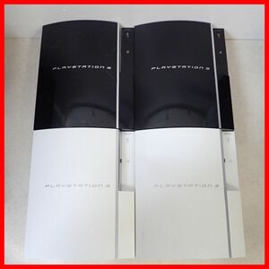 1 jpy ~ PS3 PlayStation 3 body only CECHH00 2 pcs /CECHL00 2 pcs black / white together 4 pcs. set SONY Sony HDD none start-up un- possible Junk [40