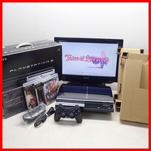 1 иен ~ рабочий товар PS3 PlayStation 3 корпус CECHA00 60GB + Tales ob bell se задний и т.п. soft 3шт.@ совместно комплект SONY Sony коробка мнение есть [20