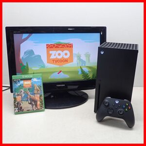 1 jpy ~ operation goods XBOX Series X 1TB body MODEL 1882 + Zoo Thai Kuhn Ultimate animal collection together set [20