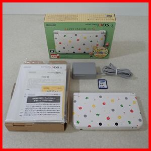 1円〜 動作品 ニンテンドー3DSLL とびだせどうぶつの森パック 本体 SPR-001 任天堂 Nintendo 箱説付【10