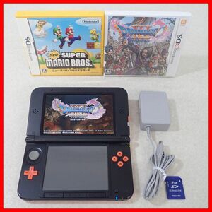 1 jpy ~ operation goods Nintendo 3DSLL body SPR-001 orange × black + soft Dragon Quest XI etc. 2 ps together set Nintendo[10