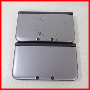 1 jpy ~ Nintendo 3DSLL body SPR-001 silver × black together 2 pcs. set Nintendo nintendo Junk [10