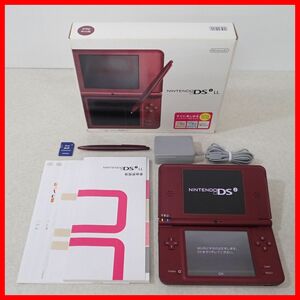 1 иен ~ рабочий товар Nintendo DSiLL корпус UTL-001 wine red nintendo Nintendo коробка мнение есть [10