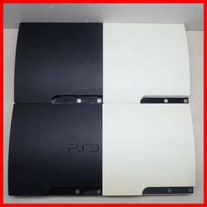 1円〜 PS3 プレステ3 本体のみ CECH-2000A 1台/2500A 3台 ブラック/ホワイト まとめて4台セット SONY HDDなし 起動不可 ジャンク【40