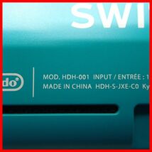 1円〜 NSW ニンテンドー Switch Lite 本体 HDH-001 Turquoise ターコイズ Nintendo スイッチ ライト 任天堂 箱付 ジャンク【10_画像8