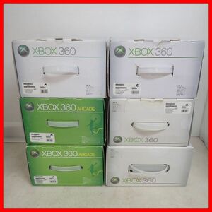 XBOX360/ARCADE 本体 まとめて6台セット Microsoft マイクロソフト 箱付【BA