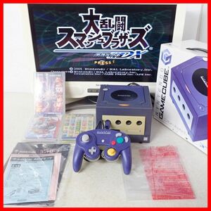 * operation goods GC Game Cube body violet box opinion attaching + large ..s mash Brothers DX etc. soft 3ps.@ together set nintendo Nintendo[20