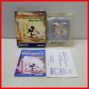 ◇動作保証品 GB ゲームボーイ MICKEY MOUSE IV ミッキーマウス IV 魔法のラビリンス KEMCO コトブキシステム 箱説ハガキ付【PP