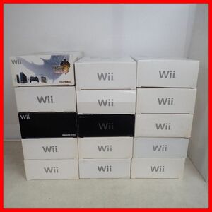 Wii корпус белый / черный RVL-001(JPN) 15 шт. совместно много комплект nintendo Nintendo с ящиком [BB