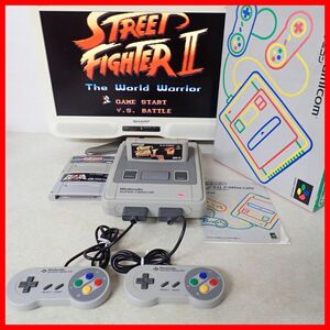  operation goods SFC Hsu fami body SHVC-001 box opinion attaching + Street Fighter II etc. soft 3 pcs set Nintendo nintendo Super Famicom [20