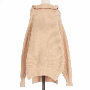 トーガ プルラ TOGA PULLA 18AW Rib knit highneck pullover ハイネック プルオーバーニット セーター 36 ピンク TP82-XN207 レディース