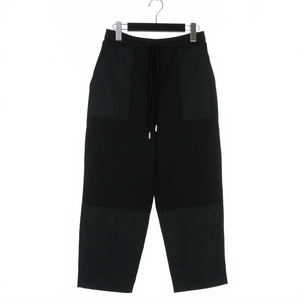  Alexander McQueen ALEXANDER MCQUEEN cropped pants sweat pants jogger pants 38 black black 66214QLABG lady's 