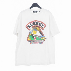 エクストララージ X-LARGE POOL CLUB プール クラブTシャツ 半袖 カットソー プリント ロゴ L 白 ホワイト メンズ