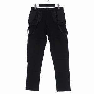 未使用品 スタンプド STAMPD 19SS Utility Pant ストラップ カーゴパンツ ポーチ付き 30 ブラック 黒 SLA-M1846PT メンズ