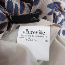 アルアバイル allureville ワンピース ノースリーブ ロング タック 総柄 キャミソール ベージュ ネイビー レッド 紺 赤 1 レディース_画像3