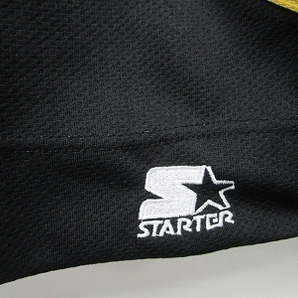 Starter ヴィンテージ 90s Dallas Stars ダラススターズ ホッケーシャツ ジャージ Vネック 長袖 グリーン系 黒 黄色 Lサイズ 0506 メンズの画像4