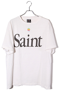 未使用品 2023AW SAINT MICHAEL セントマイケル SIZE:L SS TEE/HEART SAINT プリント 半袖Tシャツ WHITE ホワイト SM-A23-0000-005 /● メ