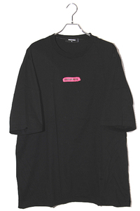 2023SS DSQUARED2 ディースクエアード D2 FRONT LOGO TEE プリント 半袖Tシャツ XL BLACK ブラック S74GD1105 S22427 /● メンズ