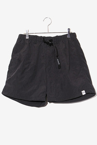 2022SS CALEE キャリー PEACH SKIN NYLON EASY SHORTS ピーチスキン ナイロン イージーショーツ M BLACK ブラック CAL-22SS-039 /◆ メンズ