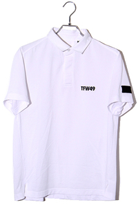 TFW49 ティーエフダブリュー49 SIZE:4 C05 SEMESH POLO 半袖メッシュポロシャツ WHITE ホワイト T102110005 /◆ メンズ