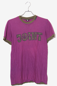 D&G ディー&ジー ドルガバ ドルチェ&ガッバーナ JOINT ジョイント ダメージ加工 クルーネック 半袖Tシャツ S PURPLE パープル /◆ メンズ