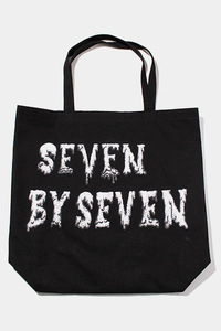 SEVEN BY SEVEN セブン バイ セブン ロゴプリント キャンバス トートバッグ BLACK ブラック /◆ メンズ