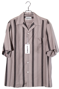  unused goods 2024SS WACKO MARIA Wacko Maria SIZE:L STRIPED OPEN COLLAR SHIRT S/S -TYPE 1- short sleeves stripe open color shirt 24SS-WMS