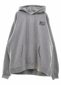 ステューシー STUSSY × NIKE 22SS NRG WASHED HOODIE GRAY L DJ9488-063 ナイキ コラボ ウォッシュ フーディ プルオーバー パーカー グレ